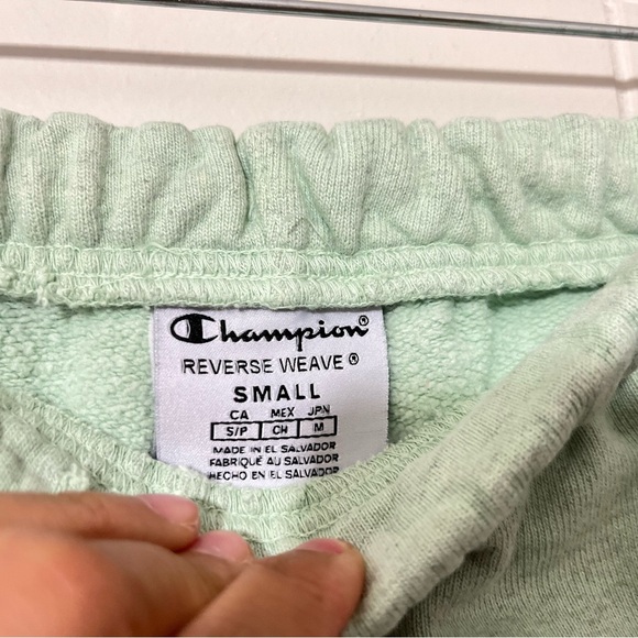 Champion Reverse Weave Sweatpants Tapered Joggers Green Size S - Picture 4 of 9